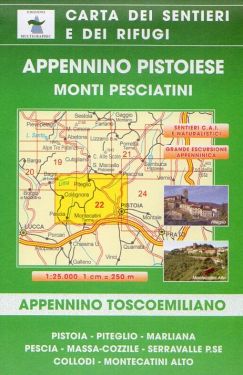 Appennino Pistoiese, Monti Pesciatini 1:25.000
