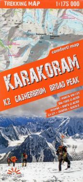 Karakoram, K2, Gasherbrum, Broad Peak 1:175.000