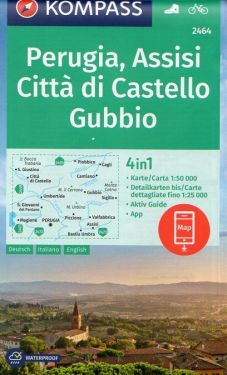 Perugia, Assisi, Città di Castello, Gubbio 1:50.000