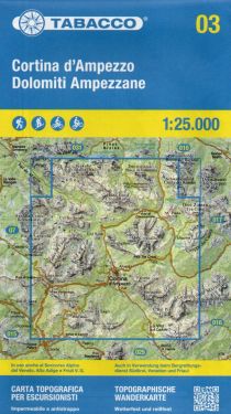 Cortina d’Ampezzo e Dolomiti Ampezzane 1:25.000
