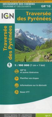 Traversée des Pyrénées GR10 1:100.000