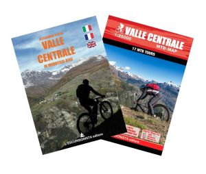Valle Centrale in mountain-bike - guida + carta 1:25.000