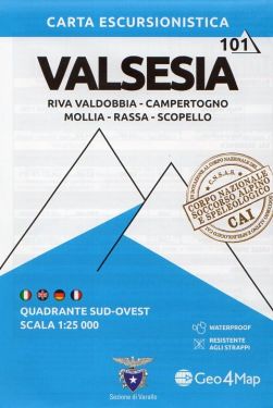 Valsesia - Riva Valdobbia - Quadrante Sud-Ovest 1:25.000 (101)